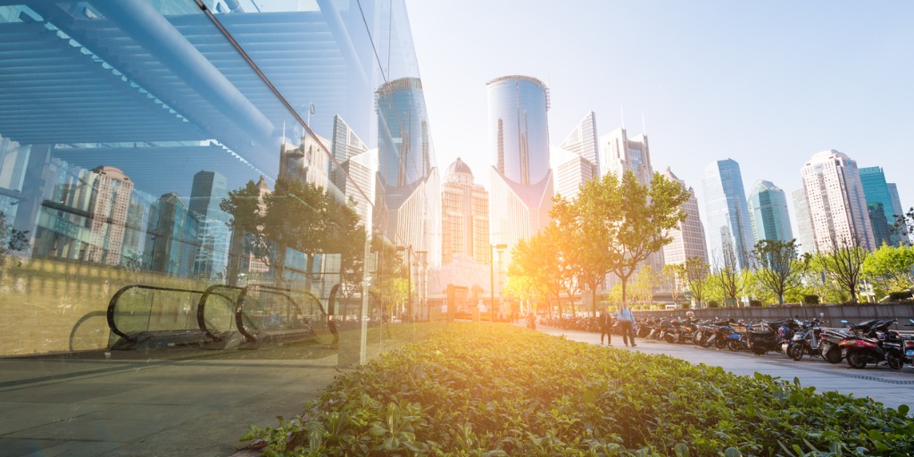 underside-panoramic-and-perspective-view-to-steel-glass-high-rise-picture-id835385058 Sustinable finance regulation is evolving fast