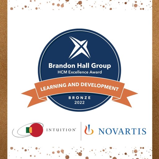 Intuition win bronze in brandon hall awards for learning and development