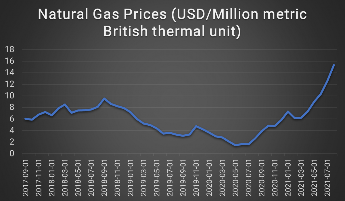 Natural Gas Prices (USD per Million metric British thermal unit) Natural Gas Prices (USD per Million metric British thermal unit)